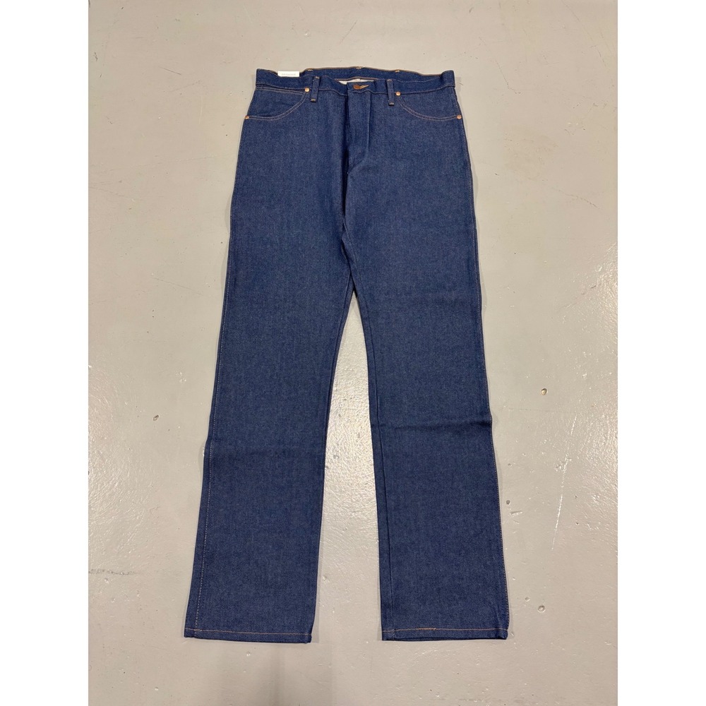Wrangler Cowboy Cut Original Fit Jeans Mens 36x34 Indigo Rigid Denim NWT
